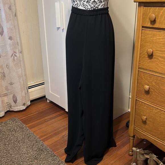 R & M Richard’s Black Chiffon Panel Pants Size 1X - Picture 2 of 5
